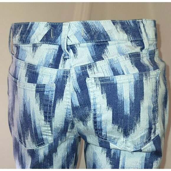 Nine West Vintage America Matchstick Skinny Brush Stroke Capri - Size 2 - Picture 5 of 9